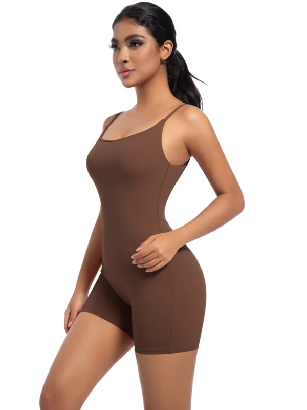 Elegant Women's Yoga Jumpsuit - Slim Fit Fitness Bodysuit