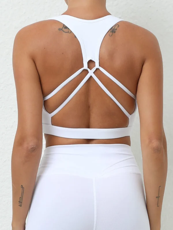 Quick-Dry Racer Back Yoga Bra for Women - Stylish & Supportive