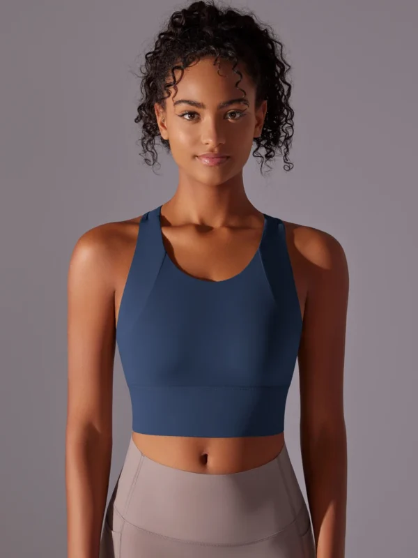 Luxurious Nylon Sports Bra for Ultimate Comfort & Style