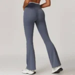 Elegant High-Waisted Bell-Bottom Leggings for Active Women - Image 5