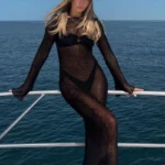 Elegant Backless Beach Cover-Up Dress for Summer Parties - Image 3