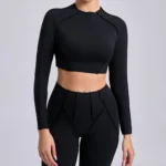 Elegant Long Sleeve Workout Top for Active Women - Image 5