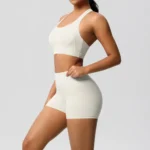 High-Impact Women's Yoga Bra & Shorts Set - Quick Dry Comfort - Image 6