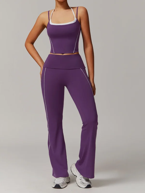 Elevate Your Workout with Stylish 2-Piece Yoga Tracksuit