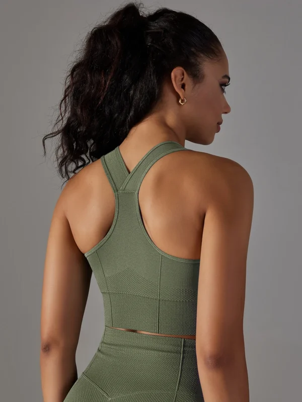 Seamless Sports Bra for Women - Shockproof Gym Comfort