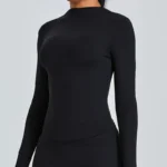 Elegant Long Sleeve Yoga Top for Active Women - Quick Dry Fitness - Image 4