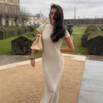 Chic Moopsi Summer Long Dress - Elegant Casual Office Wear - Image 3