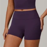 High-Waist Impact Yoga Shorts for Stylish Workout Performance