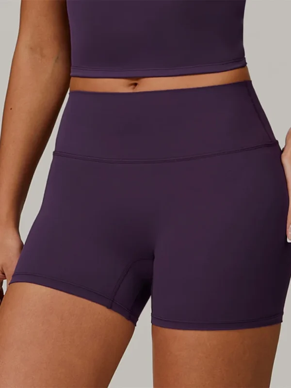 High-Waist Impact Yoga Shorts for Stylish Workout Performance