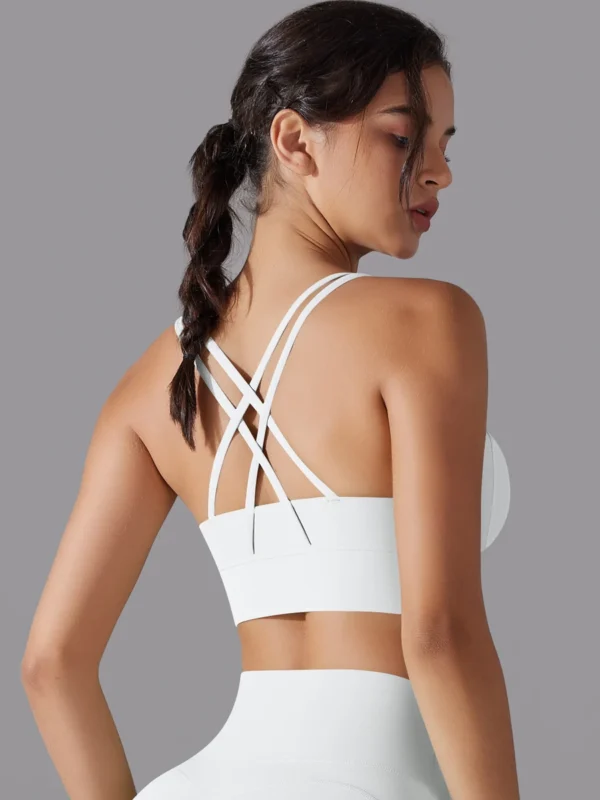 Chic Women's Quick-Dry Sports Bra for Yoga & Running