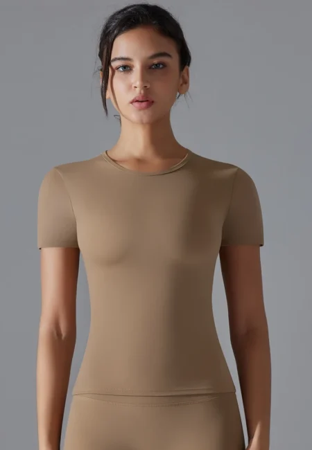 Stylish Women's Running Tee - Breathable & Stretchy Activewear