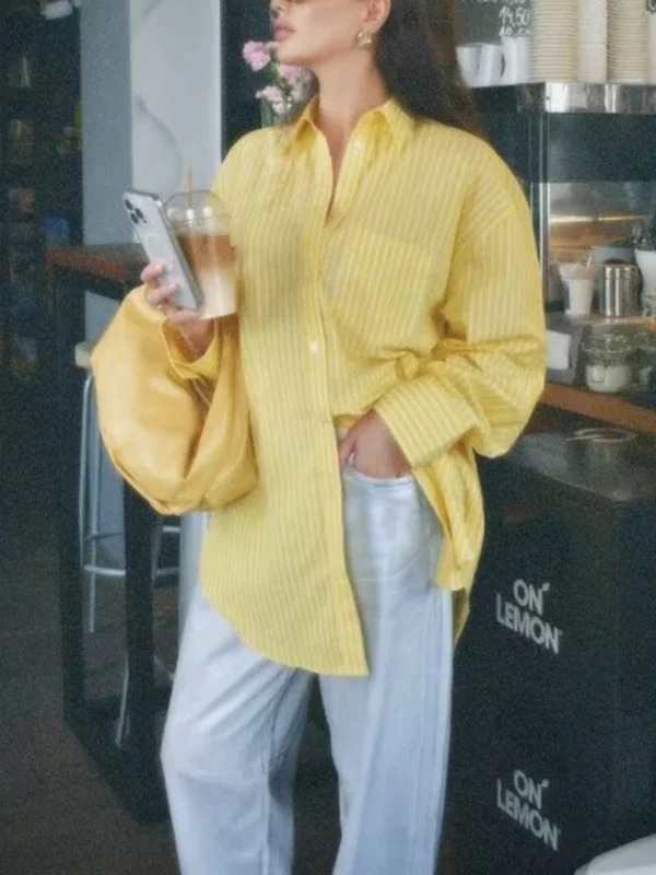 Effortless Elegance: Women's Colorful Long Sleeve Shirt