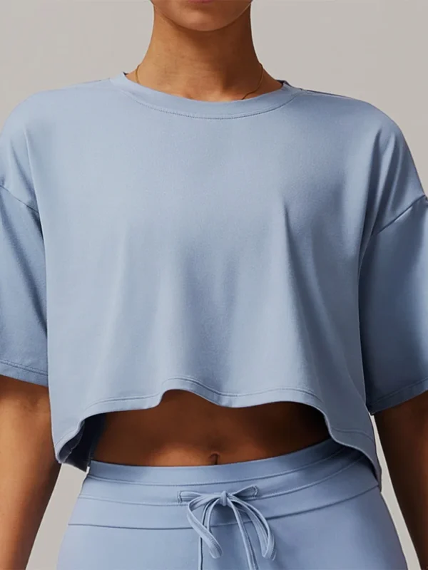 Chic Loose Yoga Top for Women - Quick Dry Activewear