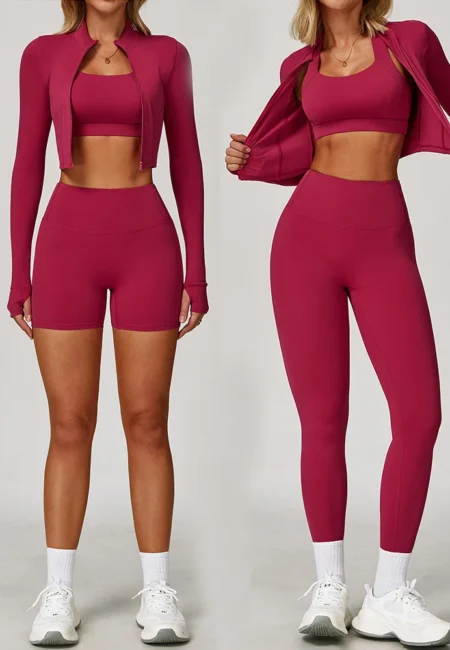 Luxury 3 PCS Seamless Yoga Set for Stylish Fitness Women