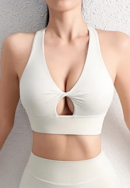 SOISOU Halter Yoga Bra with Removable Pads - 6 Colors