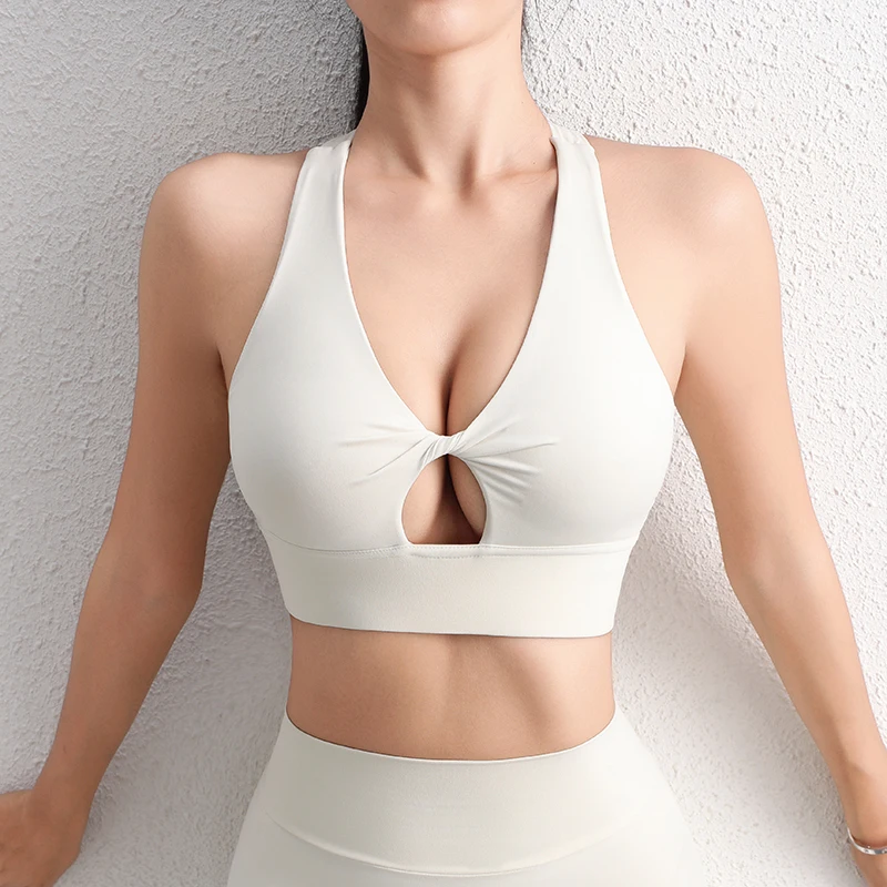kf-Sec6532b6229b4019892c36f0621e613fk SOISOU Halter Yoga Bra with Removable Pads - 6 Colors