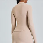 Elegant Long Sleeve Yoga Top for Active Women - Quick Dry Fitness - Image 5