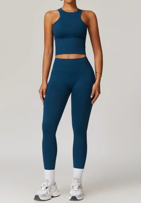 Elevate Your Workout with Luxurious Seamless Yoga Set