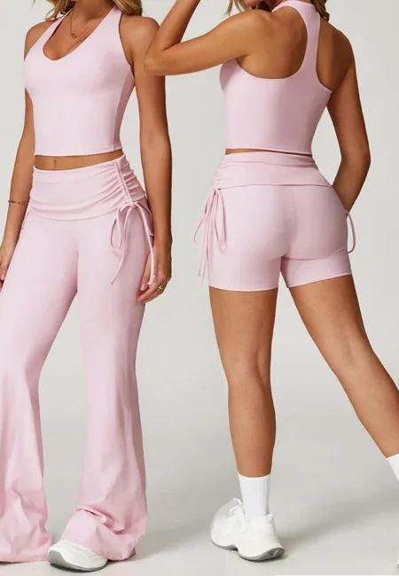 Elegant Women's Yoga Set: Stylish 2-Piece Fitness Outfit