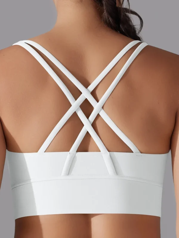 Chic Women's Quick-Dry Sports Bra for Yoga & Running