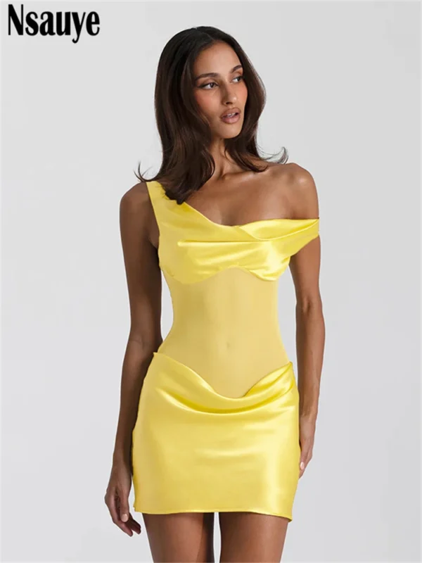 Sleek Satin Mini Dress for Stunning Summer Nights
