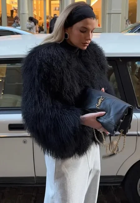 Luxurious Plush Faux Fur Jacket Women Winter Warmth Style