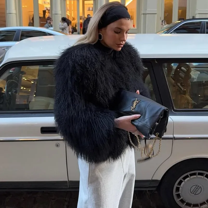 kf-Sfccc2881e78f466ab1d948a251fd0153u Luxurious Plush Faux Fur Jacket Women Winter Warmth Style