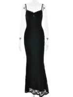 Elegant Backless Lace Maxi Dress for Summer Soirees - Image 6