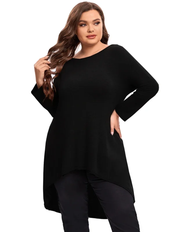 Chic Plus Size Long Sleeve Blouse for Effortless Elegance