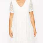 Elegant Plus Size Lace Dress for Summer Occasions - 4 XL-8 XL - Image 4