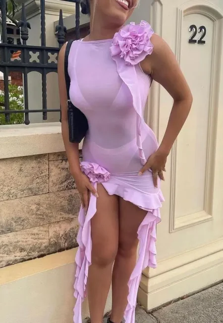 Stunning Floral Sling Dress - Perfect Summer Resort Wear