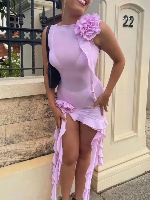 Moopsi 1 Stunning Floral Sling Dress - Perfect Summer Resort Wear