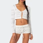 Luxurious Crochet Beach Cover-Up Set for Effortless Elegance