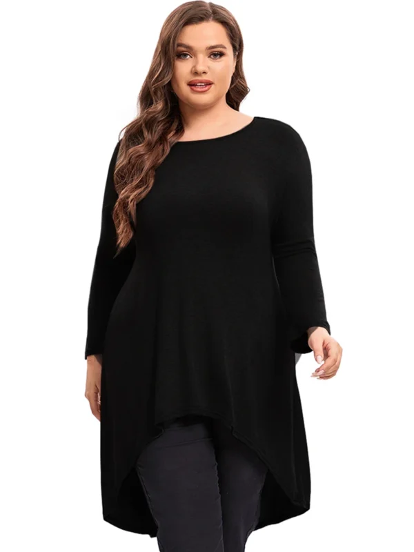 Chic Plus Size Long Sleeve Blouse for Effortless Elegance