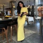 Chic Two-Piece Knitted Dress Set for Effortless Summer Style - Image 4