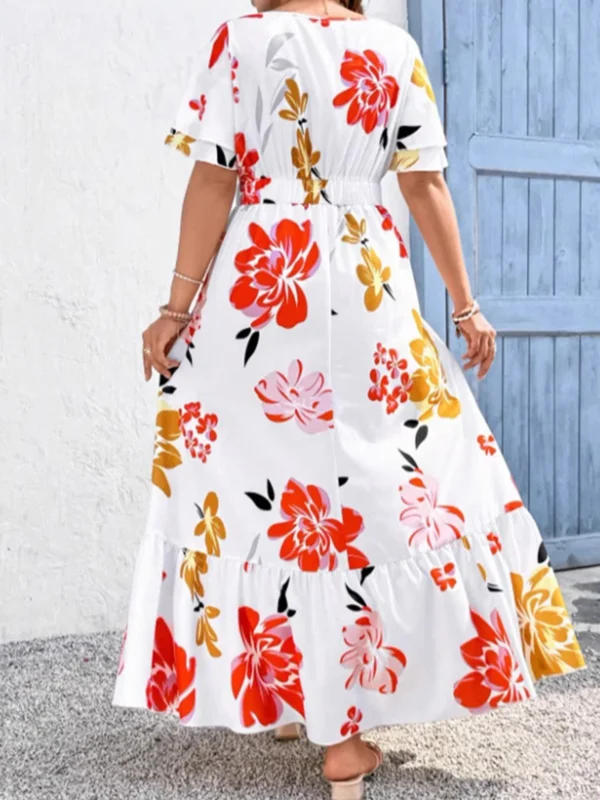 Floral Plus Size A-Line Dress for Effortless Summer Style