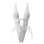 Elegant Hollow-Out Monokini for Women - Backless Swimwear - Image 4