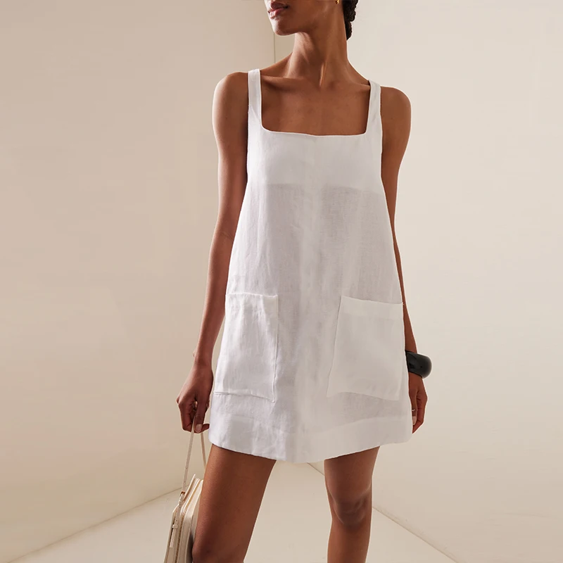 kf-Sec40ba4efbbc4faea378ab2fa5fe7752s-1 Effortless Summer Charm: Cotton-Linen Sleeveless Dress with Pockets