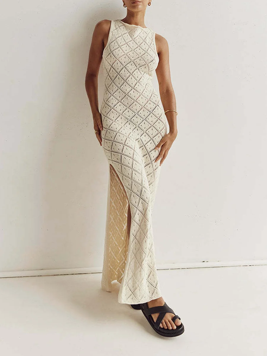 Kf-Sf18Eb65858514346907E3Fe2C632B941Z Sleeveless Knit Wrap Midi: Versatile Beach To Street Style