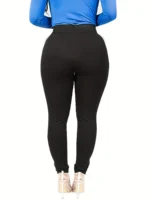 Chic Plus Size Black Leggings for Effortless Spring Style - Image 2