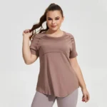 Curve Activewear Top for Women - Breathable Fitness Shirt