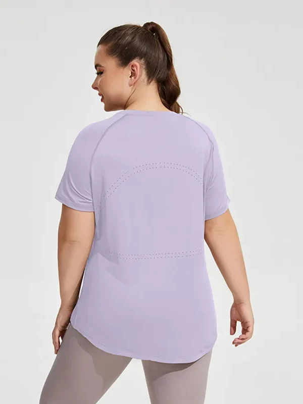 Curve Activewear Top for Women - Breathable Fitness Shirt