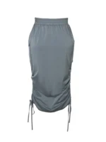 Plus Size Luxury Grey Half Skirt for Effortless Style - Image 3