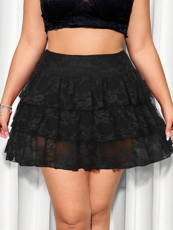 Effortless Elegance: Plus Size Pleated Mini Skirt for All Occasions