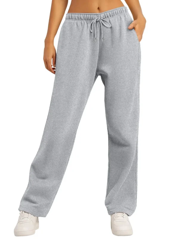 Cozy Women's Fleece-Lined Sweatpants for Winter Style