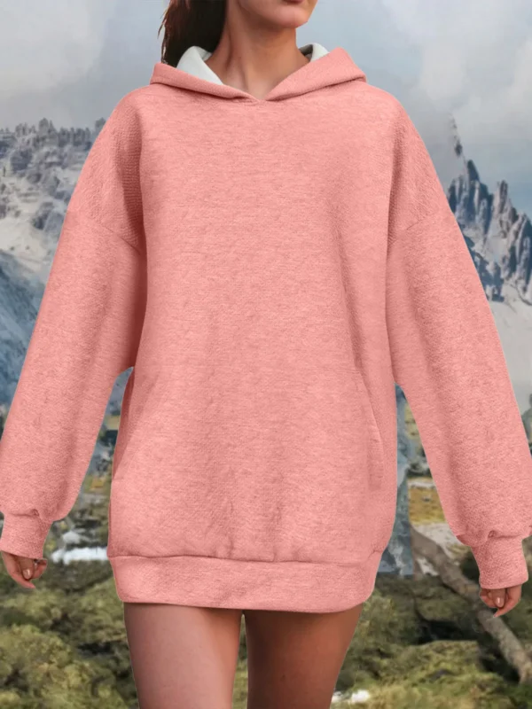 Women's Hoodies Long Sleeve Casual Solid Sweatshirts New Spring Autumn Hip Hop Pullover Sports Top Female Hooded Sweatshirts