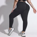 Mileegirl Plus Size Yoga Pants: Seamless Quick-Dry Leggings - Image 5