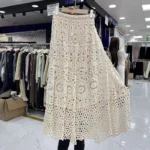Bohemian A-Line Crochet Skirt for Effortless Summer Style - Image 5