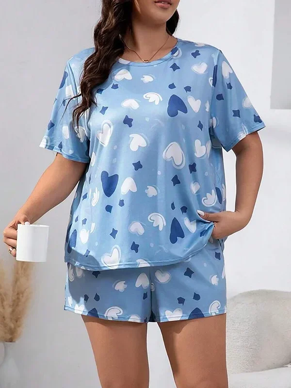 Plus Size Women's 2-Piece Pajama Set for Luxe Comfort