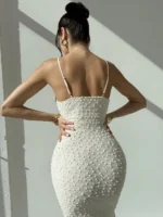 Chic Backless A-Line Dress for Effortless Vacation Style - Image 2